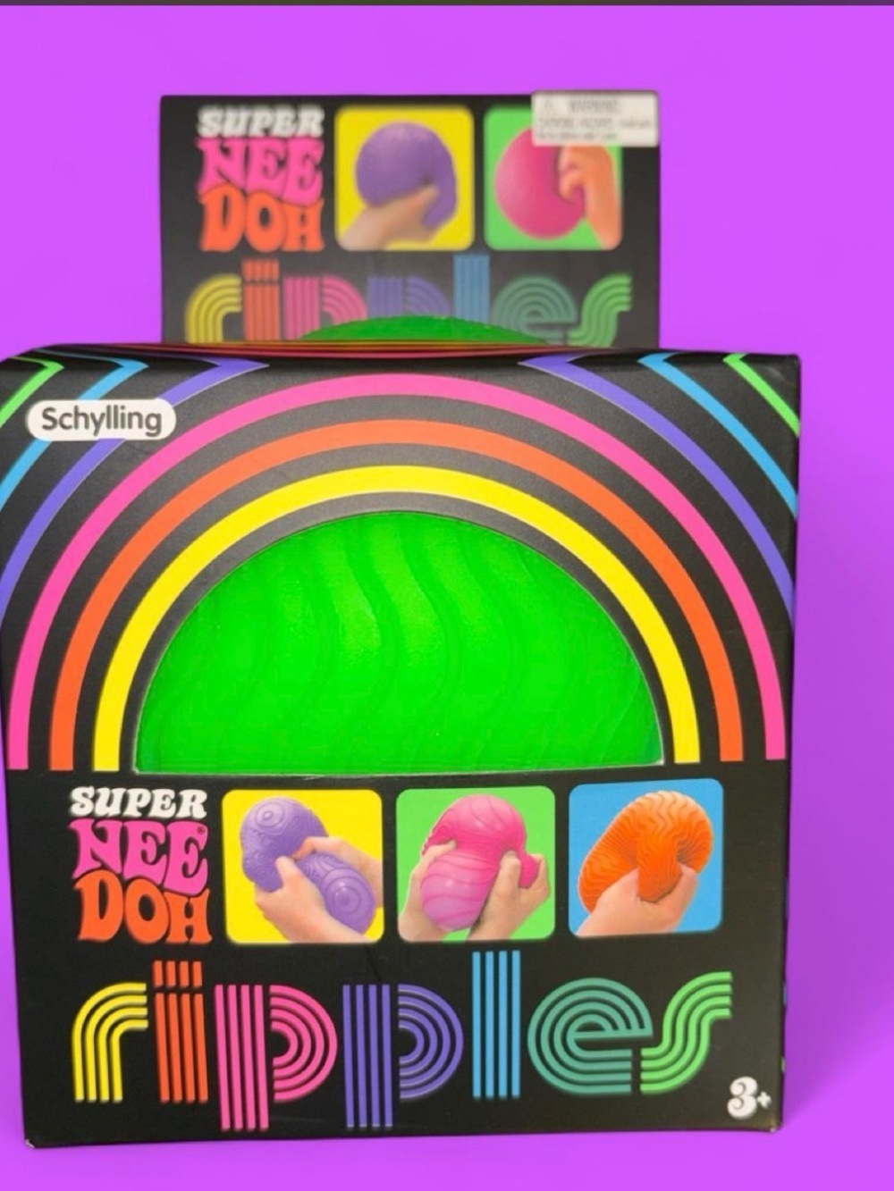 💯 authentic Schylling Nee-Doh super Ripples green